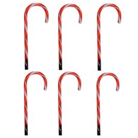 Lampki ogrodowe w kształcie lasek cukrowych LED 6 szt. h47 cm