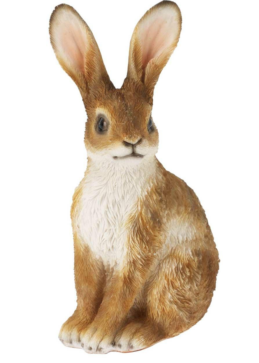 Figurka ogrodowa królik z dużymi uszami 18,5 cm
