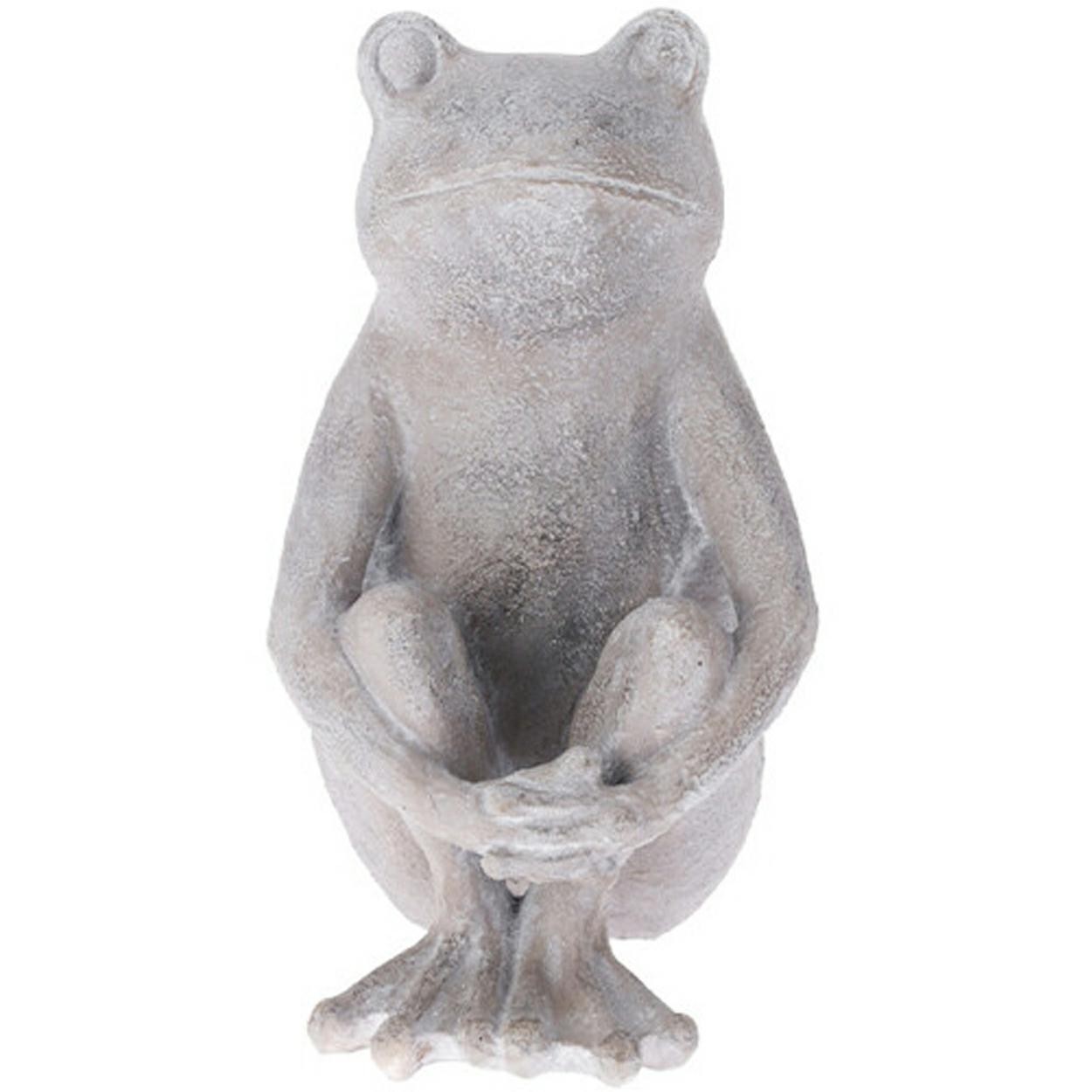 Figurka ogrodowa żaba wzór 2