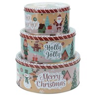 Komplet puszek świątecznych 3 sztuki