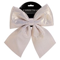 Kokarda dekoracyjna szampańska 28 cm