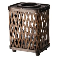 Latarenka bambusowa brązowa 18x14xh24 cm