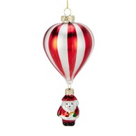 Bombki choinkowe balon z mikołajem 16 cm