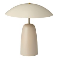 Nowoczesna lampa stołowa beżowa 39 cm