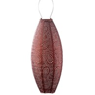 Lampion solarny Long Oval 20 Copper