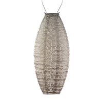 Lampion solarny Long Oval 20 Light Taupe