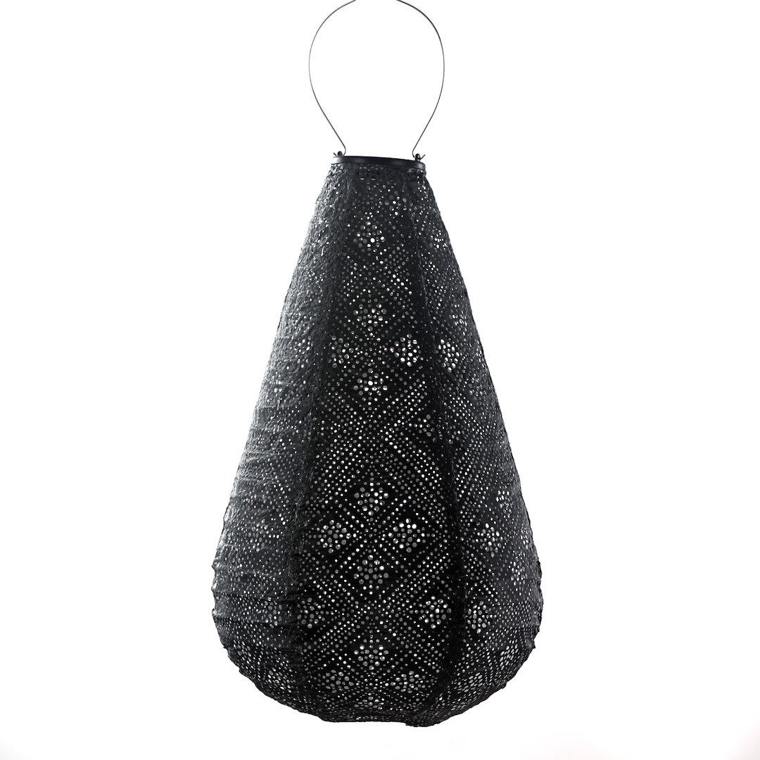 Lampion solarny Drop 28 Dark Grey