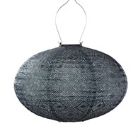 Lampion solarny Oval 40 Grey Blue