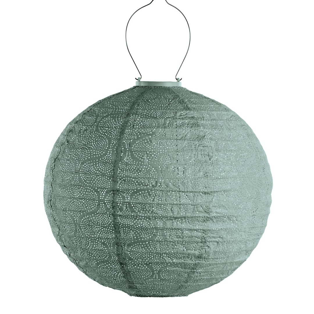 Lampion solarny Round 40 Sage Green