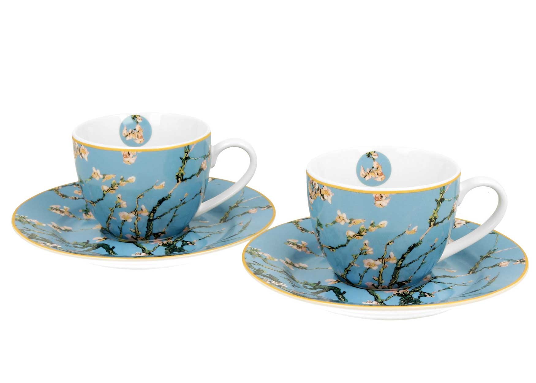 Zestaw 2 filiżanek espresso 90 ml Van Gogh Almond Blossom