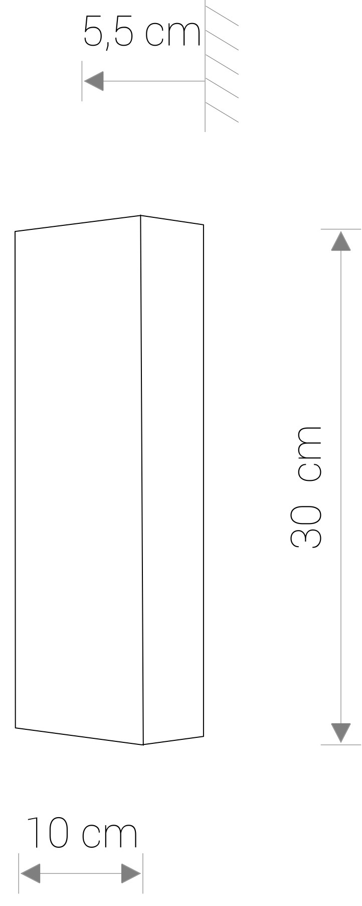 Kinkiet nowoczesny MALMO czarny 2xGU10