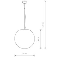 Lampa zewnętrzna CUMULUS M wisz¤ca