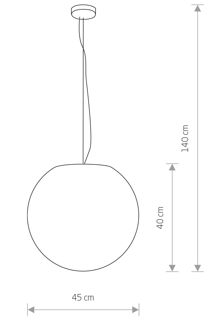 Lampa zewnętrzna CUMULUS M wisz¤ca