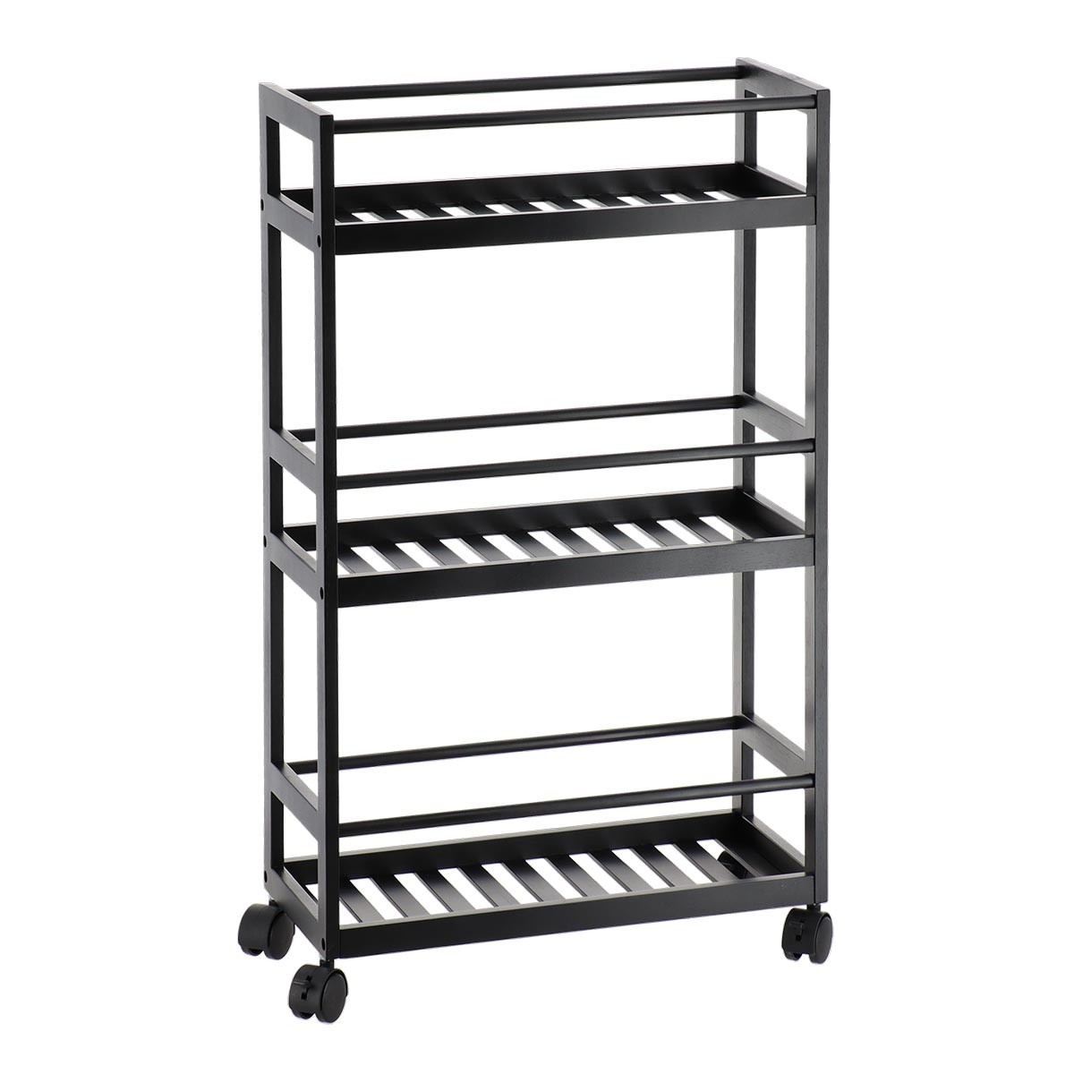 Regał łazienkowy Toyes czarny 3-poziomy