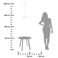 Lampa wisząca Sool biała szklany klosz Wykonana z dekoracyjnego szkła, w stylu nowoczesnym lub glamour do zawieszenia