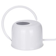 Konewka do podlewania biała Oryginalna, elegancka konewka do nawadniania, wykonana ze stali nierdzewnej w kolorze białym, 1100 ml