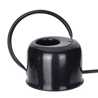 Konewka do podlewania czarna Oryginalna, elegancka konewka do nawadniania, wykonana ze stali nierdzewnej w kolorze czarnym, 1100 ml