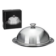 Taca z pokrywą 24 cm Patera o wymiarach 24 cm, w komplecie z pokrywą, wykonana ze stali