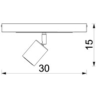 Lampa Sufitowa Spot RODEZ Złoty Szary 1xGU10