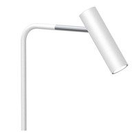 Lampa Podłogowa AXION Biały Srebrny 1xGU10 159cm