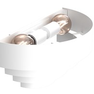 Kinkiet RINGS Biały Metalowy Klosz 2xE27