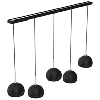 Lampa Wisząca COOL Czarny Metalowy Klosz 5xE27