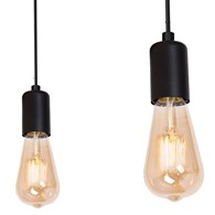 Lampa Wisząca SPINDEL Czarny 3xE27
