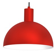 Lampa Wisząca HANDA Czerwony Biały Metalowy Klosz 2xE27