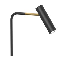 Lampa Podłogowa AXION Czarny Złoty 1xGU10 159cm