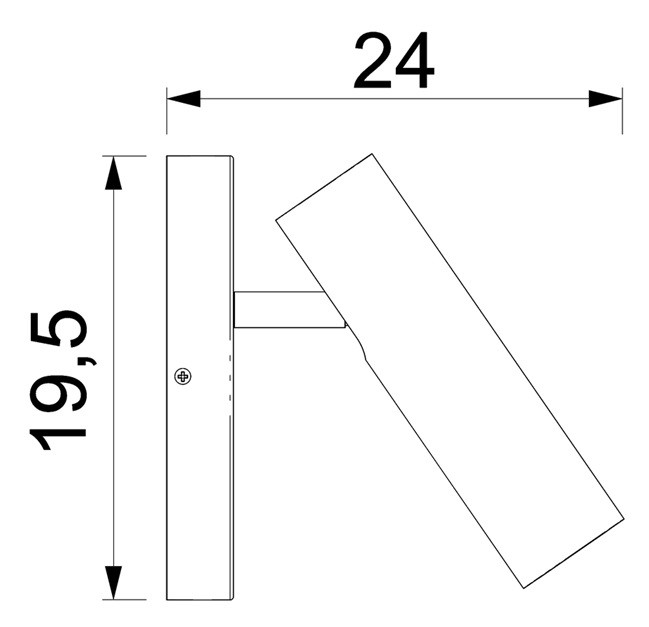 Kinkiet AXION Czarny Srebrny 1xGU10