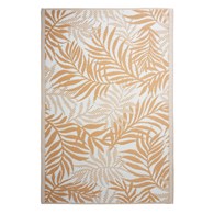 Mata podłogowa żółte liście 120x180 cm Wykonany z tworzywa sztucznego, elegancki chodnik podłogowy, dywan prostokątny w kolorze biało-żółtym, wzór liści