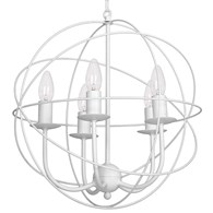 Lampa Wisząca GLOBE Biały 5xE14 40cm