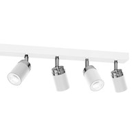 Lampa Sufitowa Spot RENO Biały Srebrny 8xGU10