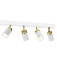 Lampa Sufitowa Spot RENO Biały Złoty 8xGU10