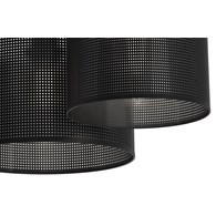 Lampa Sufitowa LOFT SHADE Czarny Klosz z Tworzywa 3xE27 Plafon