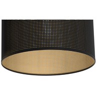 Lampa Sufitowa LOFT SHADE Czarny Złoty Klosz z Tworzywa 2xE27