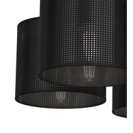 Lampa Sufitowa LOFT SHADE Czarny Klosz z Tworzywa 5xE27