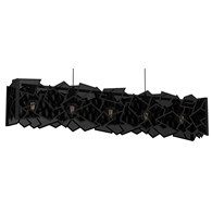 Lampa Wisząca CAMO Czarny Metalowy Klosz 5xE27