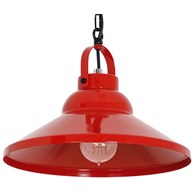 Lampa Wisząca IRON Czerwony Metalowy Klosz 1xE27 31cm