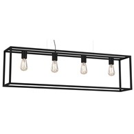 Lampa Wisząca FRAME Czarny 4xE27