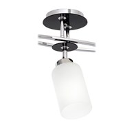 Plafon sufitowy Tokio potrójny biały E27Wykonany z metalu i szkła, klasyczna stylowa lampa wisząca do salonu , trzy źródła światła glamour