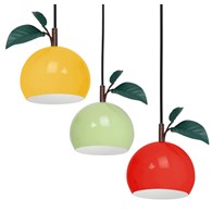 Lampa Wisząca APPLE Czarny Wielokolorowy Metalowy Klosz 3xE27