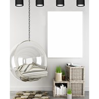 Downlight nowoczesny czarny spot LED Wykonany z metalu, stylowy i nowoczesny spotlight sufitowy w kolorze czarnym z modułem LED 7 cm