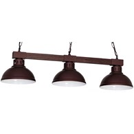 Lampa Wisząca HAKON Ciemny Brąz Metalowy Klosz 3xE27