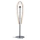 Lampa naturalna podłogowa Plywood 120 cm Wykonana z drewnianej sklejki oraz metalu, elegancka i stylowa lampa podłogowa w stylu BOHO lub RUSTYKALNYM