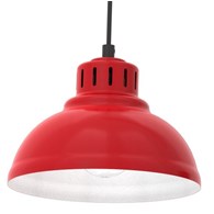 Lampa Wisząca SVEN Czerwony Biały Metalowy Klosz 4xE27