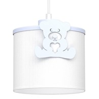 Lampa Wisząca SWEET Różowy Biały Abażur 1xE27 Miś