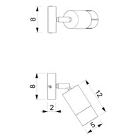 Lampa Sufitowa Spot LINK Beżowy 1xGU10