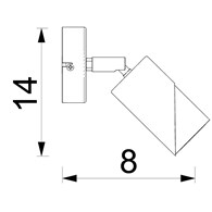 Lampa Sufitowa Spot SHIFT Biały Złoty 1xGU10