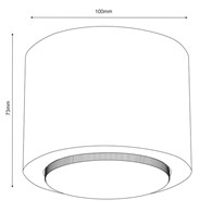 Oprawa Punktowa DOWNLIGHT WOOD Brązowy 1xGX53 Okrągły
